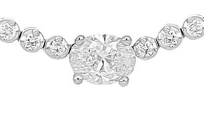 Shop Bony Levy Audrey Diamond Tennis Necklace In 18k White Gold