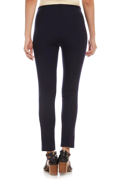 Karen Kane Petite Piper Knit Skinny Pants In Navy