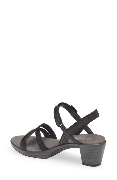 Naot Bounty Sandal In Soft Black Leather