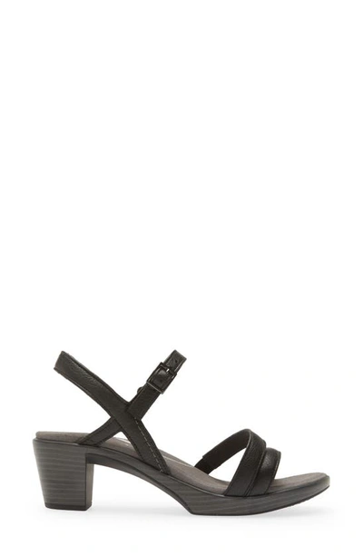 Naot Bounty Sandal In Soft Black Leather