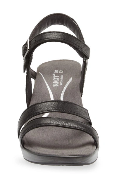 Naot Bounty Sandal In Soft Black Leather
