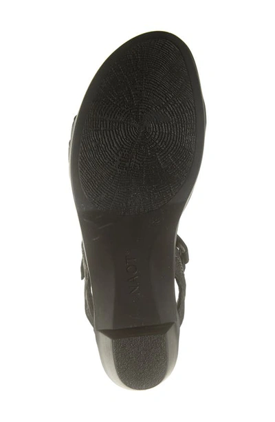 Naot Bounty Sandal In Soft Black Leather