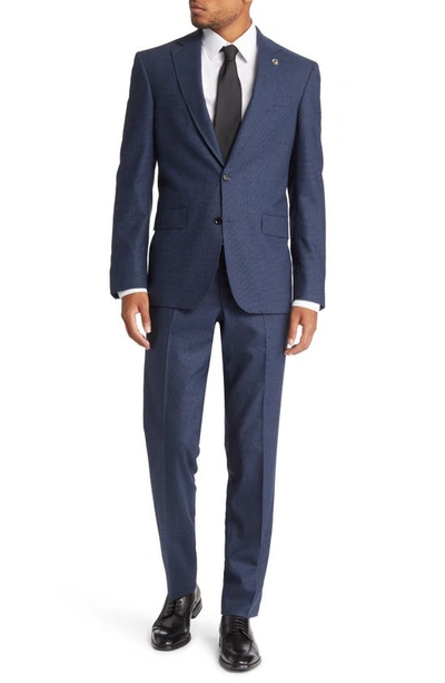 Ted Baker Jones Trim Fit Solid Wool Suit In Blue