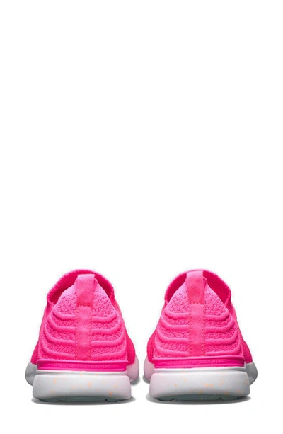 Apl Athletic Propulsion Labs Techloom Wave Hybrid Running Shoe In Fusion Pink/bllflwr/speckle