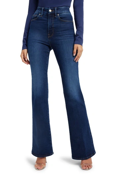 Shop Good American Always Fits Good Classic High Waist Bootcut Jeans In Indigo446