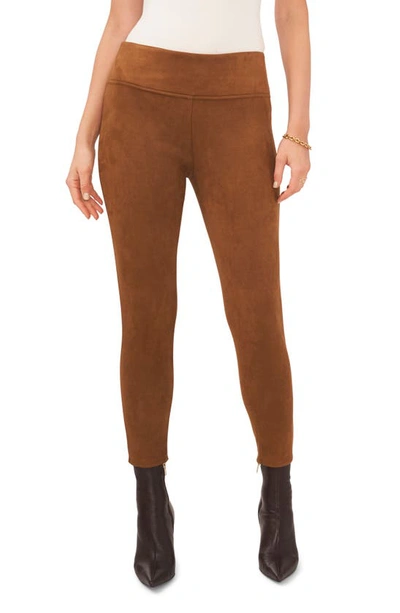 Shop Vince Camuto Wide Waistband Leggings In Vicuna