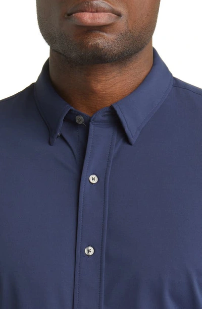 Shop Rhone Commuter Slim Fit Button-up Shirt In Navy