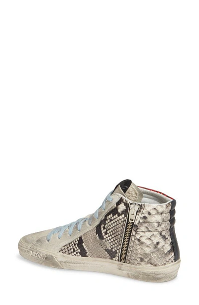 Shop Golden Goose Slide High Top Sneaker In Multi Snake Print