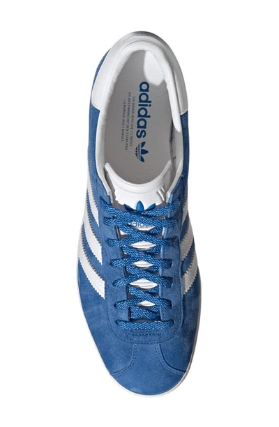 Shop Adidas Originals Gazelle 85 Sneaker In Bluebird/ White/ Gold Metallic