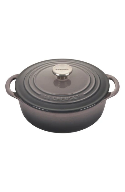 Shop Le Creuset Signature 2.75 Quart Enamel Dutch Oven In Oyster