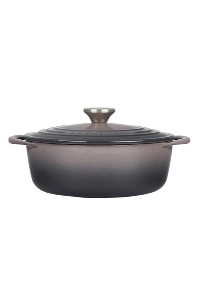 Shop Le Creuset Signature 2.75 Quart Enamel Dutch Oven In Oyster