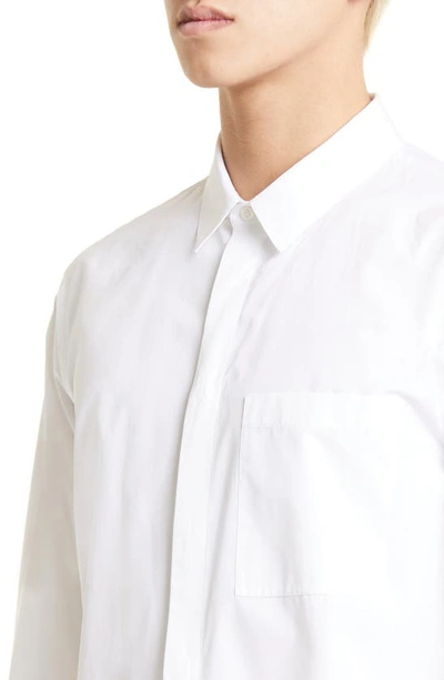Shop Jil Sander Tuesday Cotton Poplin Button-up Shirt In White