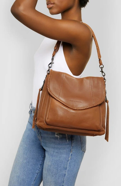 Shop Aimee Kestenberg All For Love Convertible Leather Shoulder Bag In Chestnut W Gunmetal