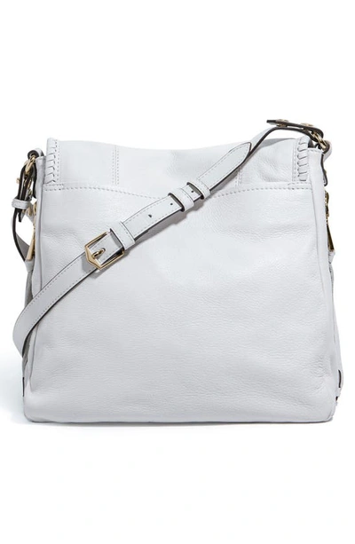 Shop Aimee Kestenberg All For Love Convertible Leather Shoulder Bag In Cloud W Shiny Gold