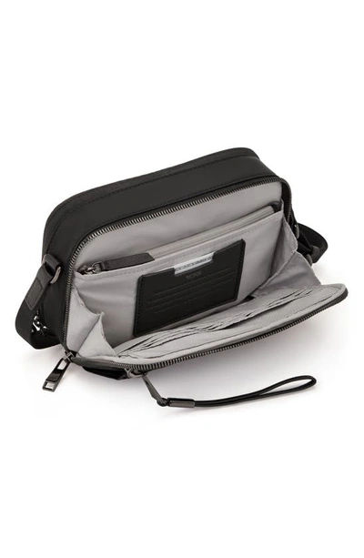 Shop Tumi Langley Crossbody Bag In Black/ Gunmetal