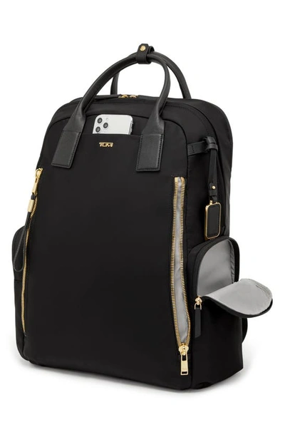 Shop Tumi Atlanta Backpack In Black/ Gold