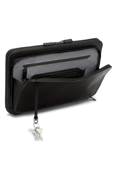 Tumi Nassau Laptop Portfolio In Black Embossed