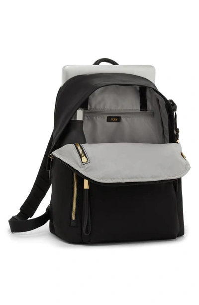 Shop Tumi Halsey Backpack In Black/ Gold
