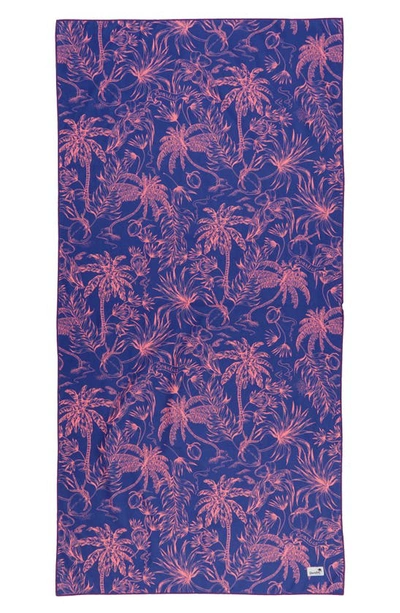 Shop Boardies Palm Tree Towel In Blue