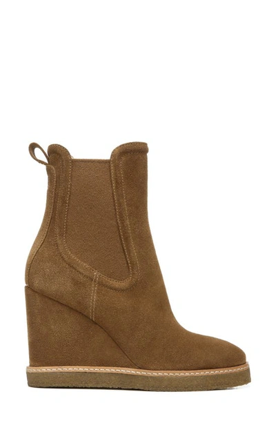 Shop Veronica Beard Aari Waterproof Wedge Chelsea Boot In Hazelwood