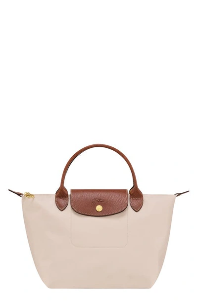 Shop Longchamp Small Le Pliage Top Handle Bag In Paper