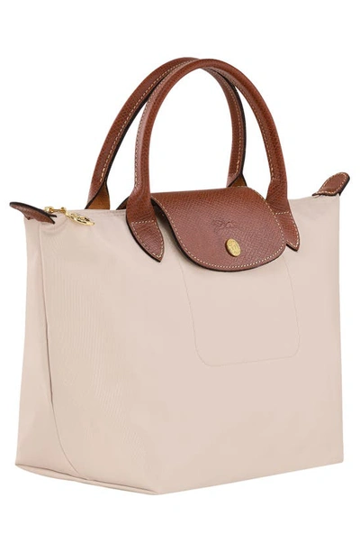 Shop Longchamp Small Le Pliage Top Handle Bag In Paper
