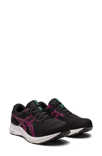 Shop Asics Gel-contend 8 Standard Sneaker In Black/ Pink Rave