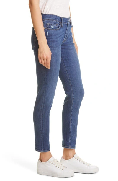 Shop Frame Le Garcon Straight Leg Jeans In Lupine Grind