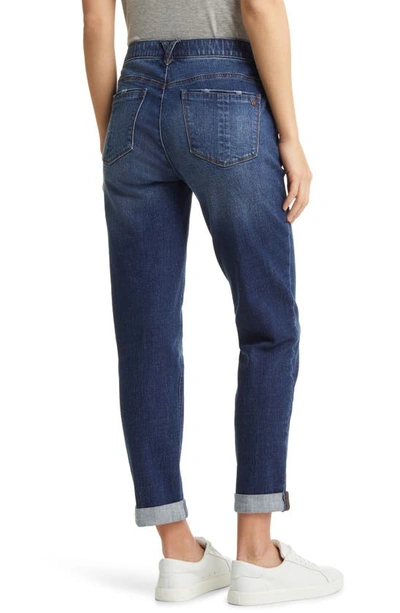 Shop Wit & Wisdom 'ab'solution Distressed Girlfriend Jeans In Blue