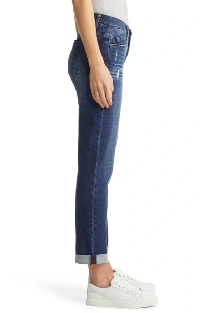 Shop Wit & Wisdom 'ab'solution Distressed Girlfriend Jeans In Blue