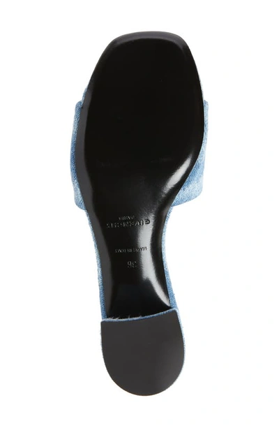 Shop Givenchy 4g Block Heel Slide Sandal In Medium Blue
