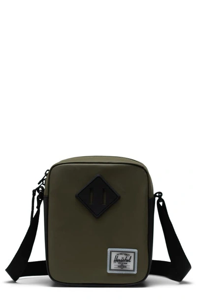 Shop Herschel Supply Co Heritage Recycled Polyester Crossbody Bag In Ivy Green