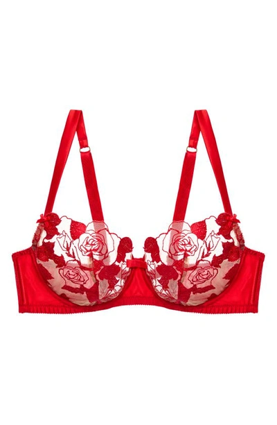 Shop Dita Von Teese Rosabelle Underwire Balconette Bra In Flame