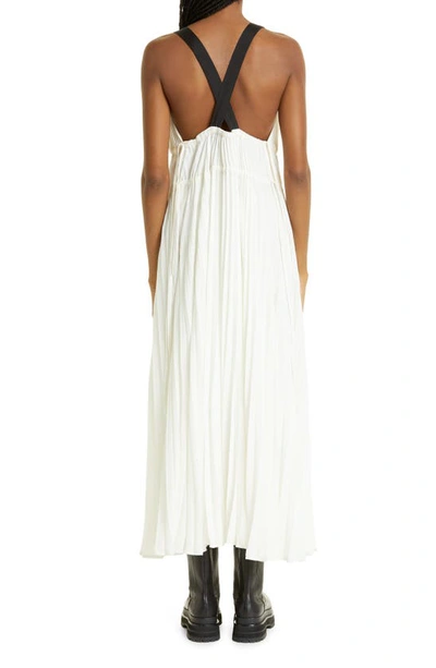 Shop Proenza Schouler White Label Broomstick Pleat Tank Dress In Off White