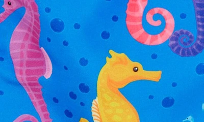 Shop Boardies Kids' Seahorses Swim Trunks In Blue