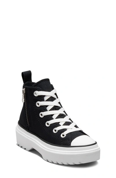 Shop Converse Kids' Chuck Taylor® All Star® Lugged High Top Sneaker In Black/ Black/ White