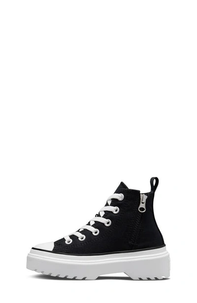 Shop Converse Kids' Chuck Taylor® All Star® Lugged High Top Sneaker In Black/ Black/ White