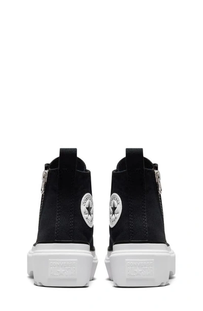 Shop Converse Kids' Chuck Taylor® All Star® Lugged High Top Sneaker In Black/ Black/ White