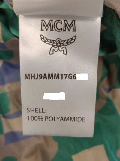 Shop Mcm Men's Jungle Green Camo Lion Nylon Stripes And Hood Jacket (regular; M)