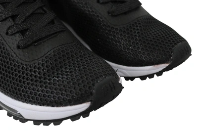 Shop Plein Sport Black Polyester Gretel Sneakers Women's Shoes