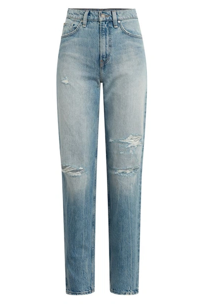 Shop Hudson James High Waist Ripped Tapered Straight Leg Jeans In Big Dipper