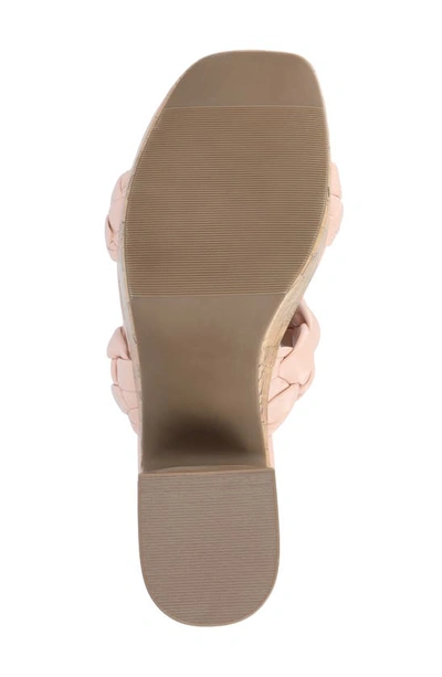 Journee Collection Tru Comfort Kyaa Vegan Leather Platform Sandal In Blush