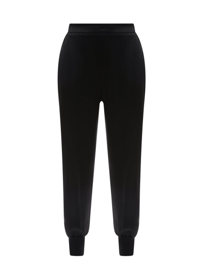 Shop Stella Mccartney Stretch Cady Tailored Trousers In Black
