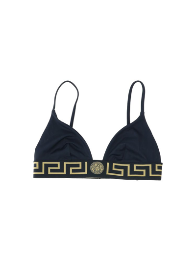 Shop Versace Greca In Black