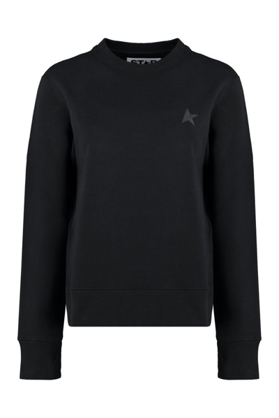 Shop Golden Goose Deluxe Brand Star Printed Crewneck Sweatshirt In Black
