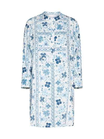 Shop See By Chloé Floral Printed Shirt Dress In Multi