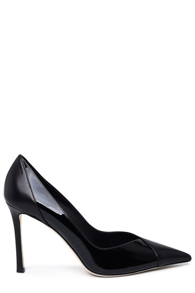 Shop Jimmy Choo Cass 95 Pointed In Black