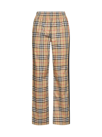 Shop Burberry Vintage Check Straight Leg Trousers In Multi