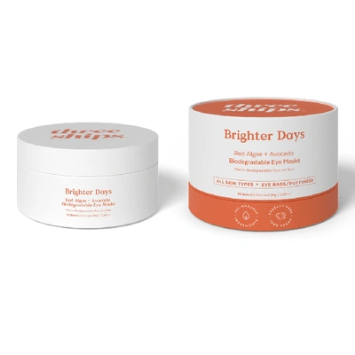 Three Ships Brighter Days Red Algae + Avocado Biodegradable Eye Masks