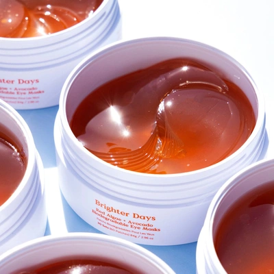 Three Ships Brighter Days Red Algae + Avocado Biodegradable Eye Masks